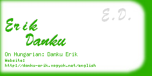 erik danku business card